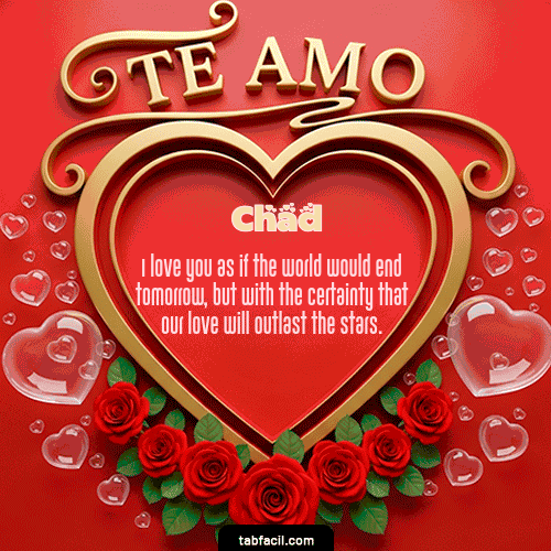 GIF Animado de Feliz Dia Amor para Chad - Te Amo