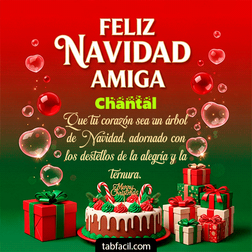 Feliz Navidad Chantal GIF