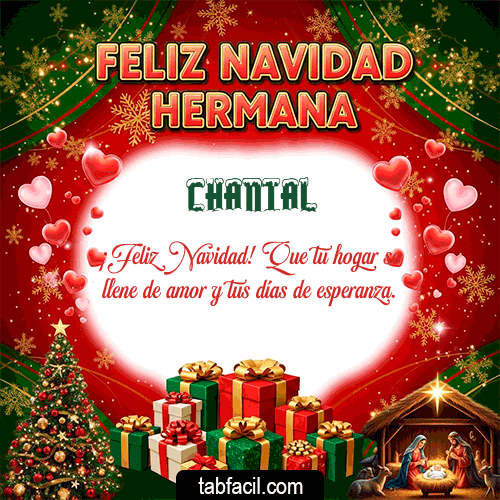 Feliz Navidad Chantal GIF