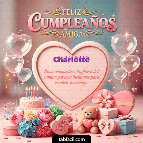 Feliz Cumpleaños Charlotte GIF