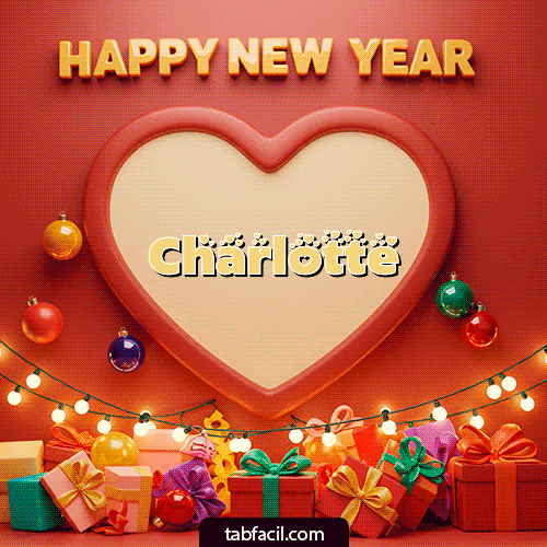 Feliz Año Nuevo Charlotte GIF