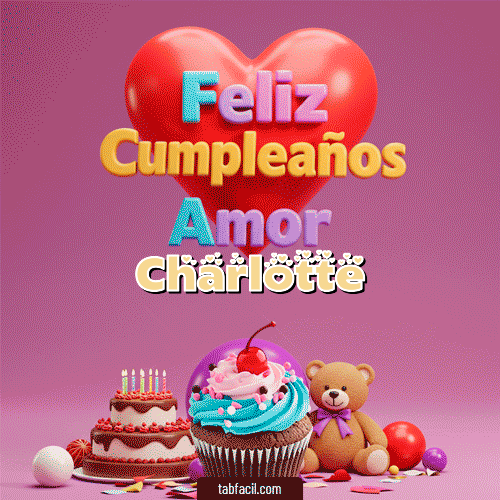 Feliz Cumpleaños Charlotte GIF