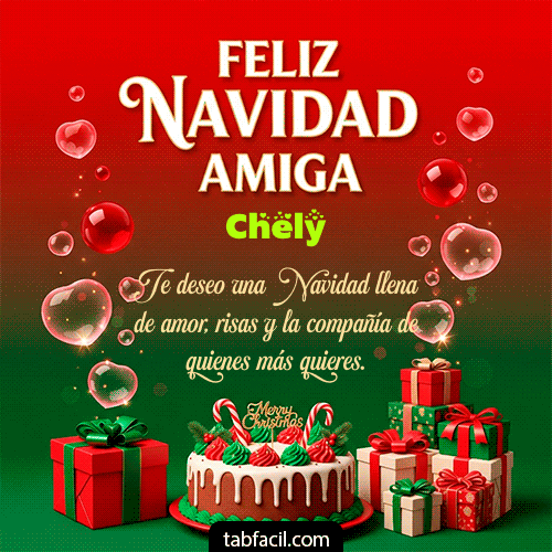 Feliz Navidad Chely GIF
