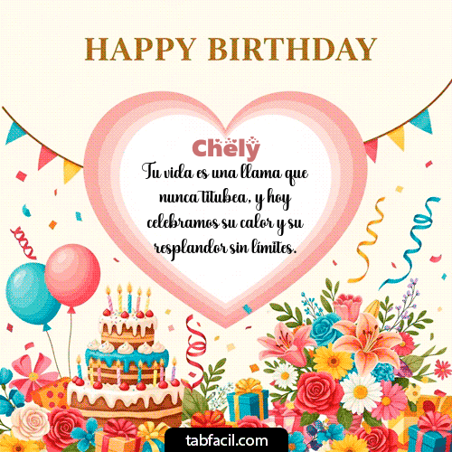 GIF Animado de Feliz Cumpleaños para Chely - Happy BirthDay Friend!