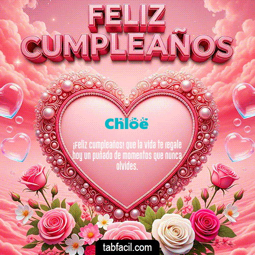 Feliz Cumpleaños Chloe GIF