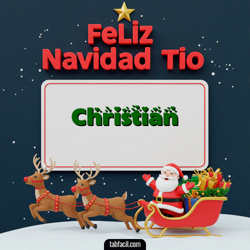 GIF de Christian - Feliz Navidad Tío
