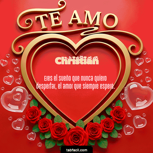 GIF de Christian - Te Amo
