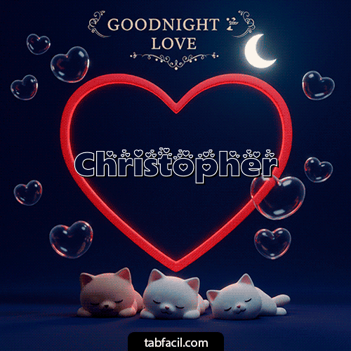 Ver GIF de Buenas noches amor con gatos GIF de Christopher - Buenas noches amor con gatos