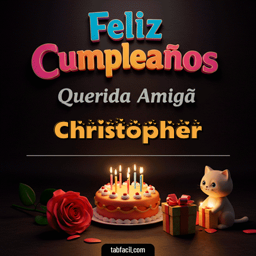 GIF de Christopher - 🥳 Feliz Cumpleaños Querida Amiga
