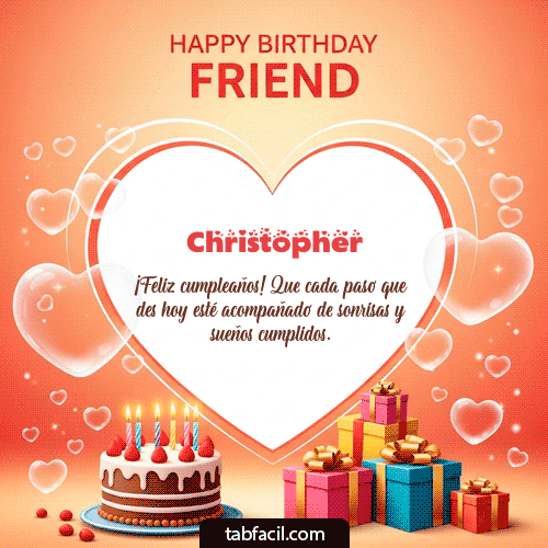Feliz Cumpleaños Christopher GIF