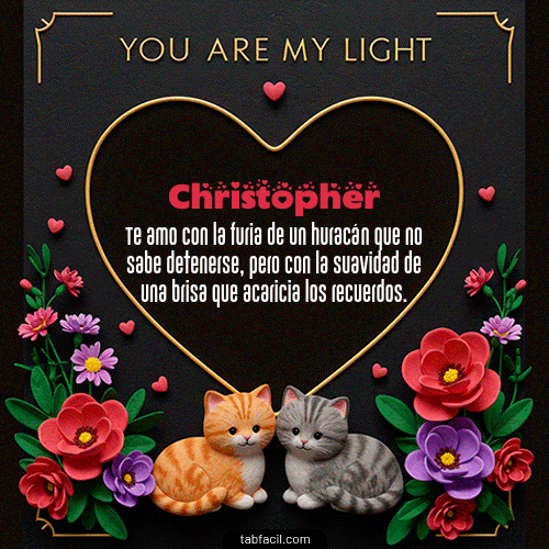 GIF de Christopher - Tú eres mi luz