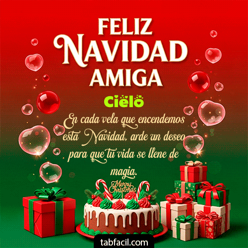 Ver GIF de Feliz Navidad Amiga GIF de Cielo - Feliz Navidad Amiga