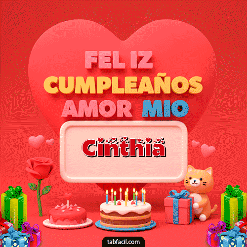Ver GIF de 💖 Feliz Cumpleaños Amor Mio GIF de Cinthia - 💖 Feliz Cumpleaños Amor Mio