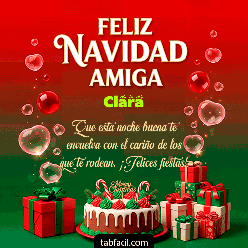 Ver GIF de Feliz Navidad Amiga GIF de Clara - Feliz Navidad Amiga