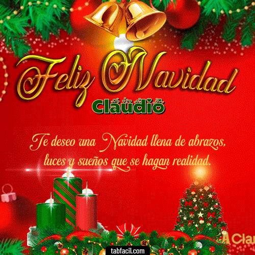 Feliz Navidad Claudio GIF