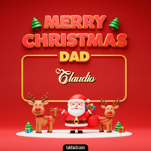 Feliz Navidad Claudio GIF