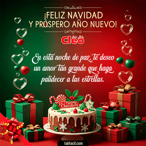 Feliz Navidad Cleo GIF