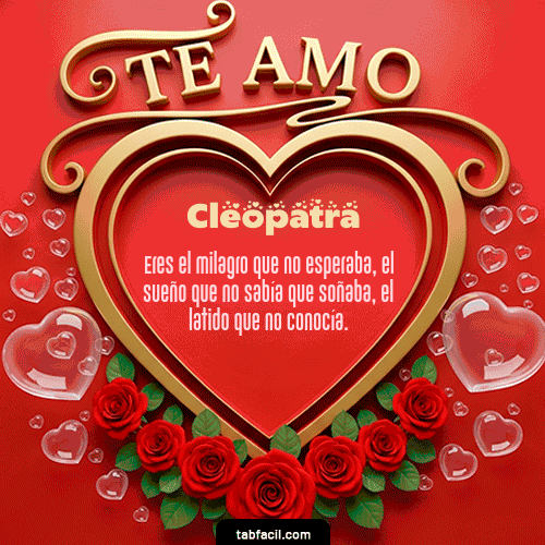 Feliz Dia Amor Cleopatra GIF