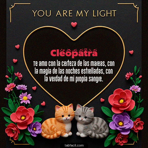 Feliz Dia Amor Cleopatra GIF