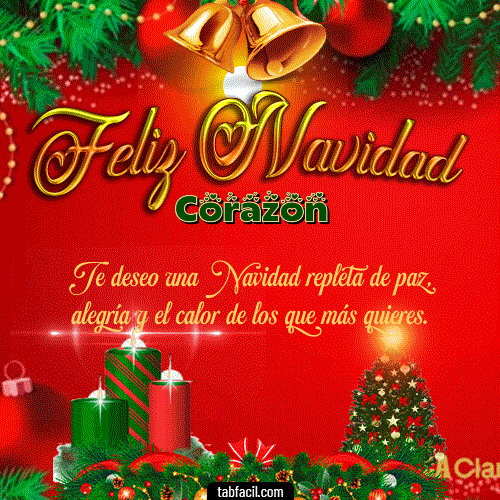 Ver GIF de Feliz Navidad GIF de Corazon - Feliz Navidad