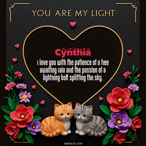 GIF de Cynthia - Tú eres mi luz