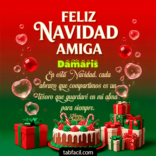 GIF de Damaris - Feliz Navidad Amiga