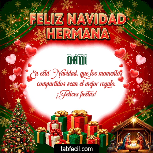 GIF de Dani - Feliz Navidad Hermana