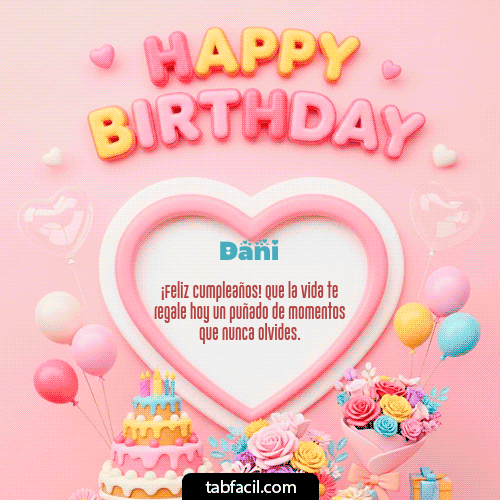 Feliz Cumpleaños Dani GIF