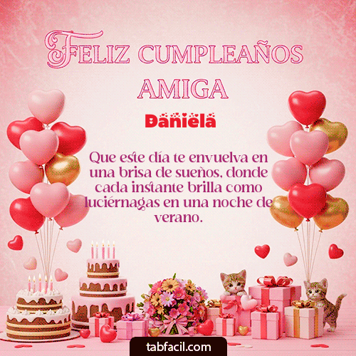 Feliz Cumpleaños Daniela GIF