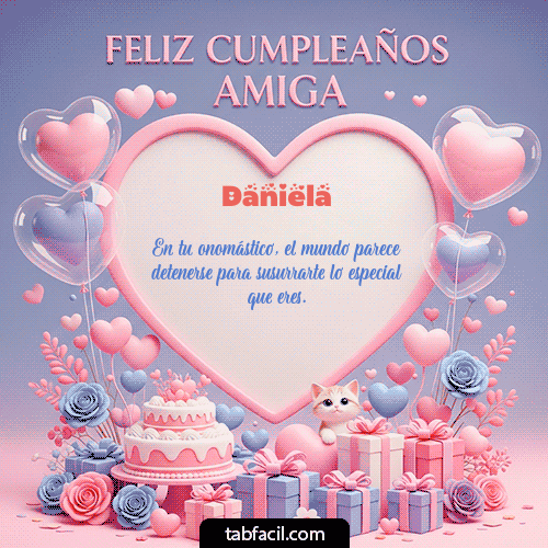 Feliz Cumpleaños Daniela GIF