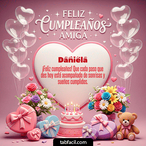 Feliz Cumpleaños Daniela GIF