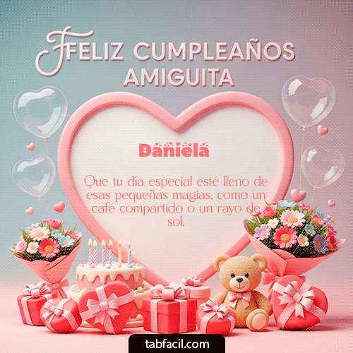 Feliz Cumpleaños Daniela GIF