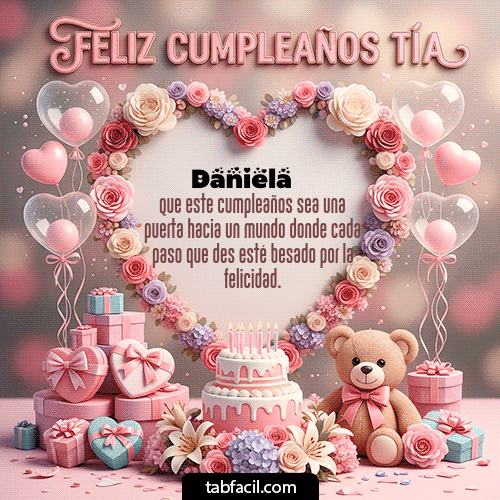 Feliz Cumpleaños Daniela GIF