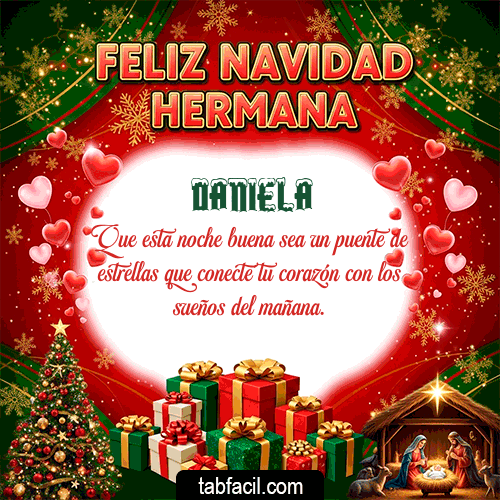 GIF de Daniela - Feliz Navidad Hermana