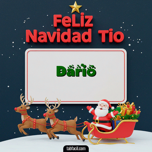 Feliz Navidad Darío GIF
