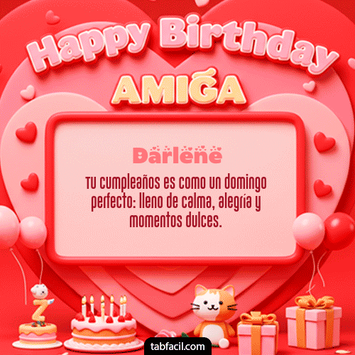 GIF de Darlene - 🍰 Happy BirthDay Amiga