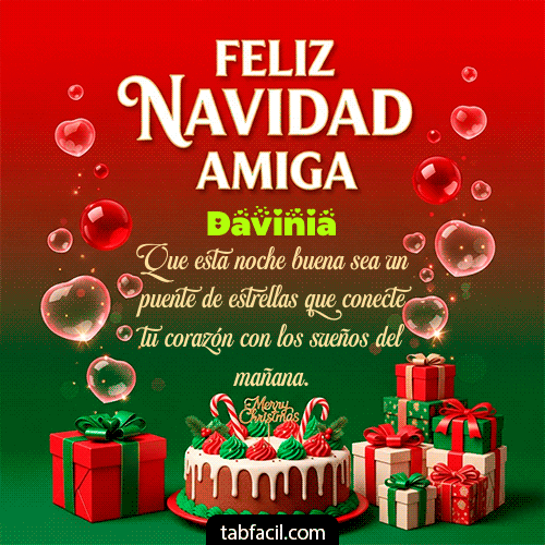 Feliz Navidad Davinia GIF