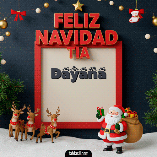 GIF de Dayana - Feliz Navidad Tía