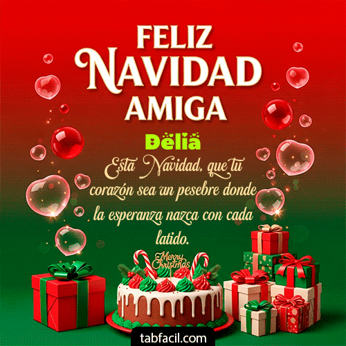 GIF de Delia - Feliz Navidad Amiga