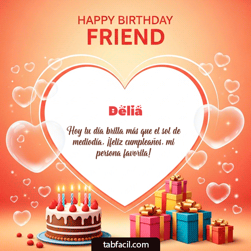 Feliz Cumpleaños Delia GIF