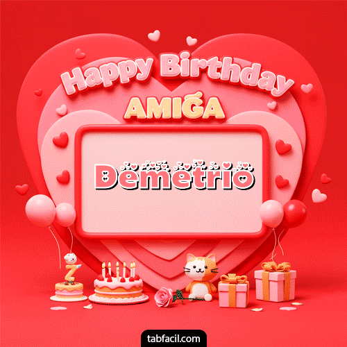 Feliz Cumpleaños Demetrio GIF