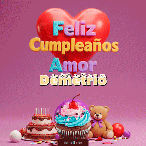 Feliz Cumpleaños Demetrio GIF