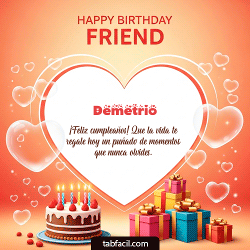 Feliz Cumpleaños Demetrio GIF