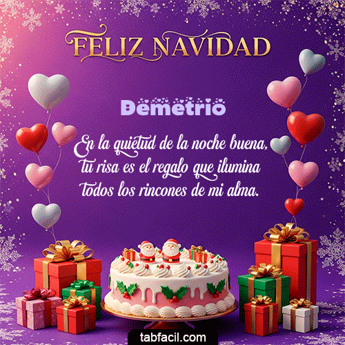 Feliz Navidad Demetrio GIF