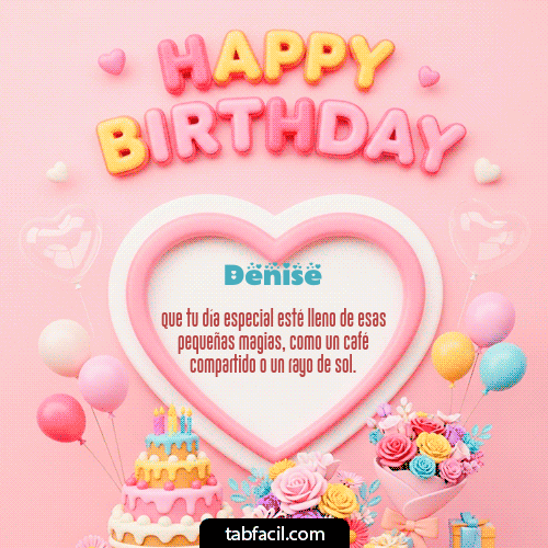 Feliz Cumpleaños Denise GIF
