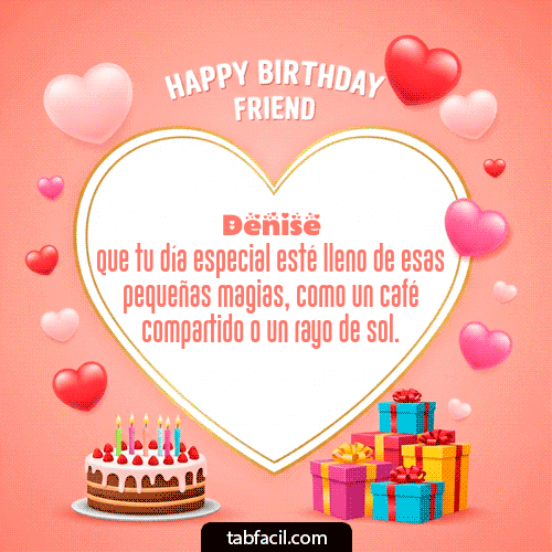 Feliz Cumpleaños Denise GIF