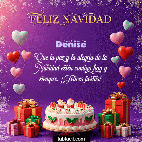 GIF Animado de Feliz Navidad para Denise - 🎅 Merry Christmas