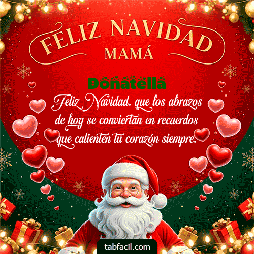 GIF Animado de Feliz Navidad para Donatella - Feliz Navidad Mamá