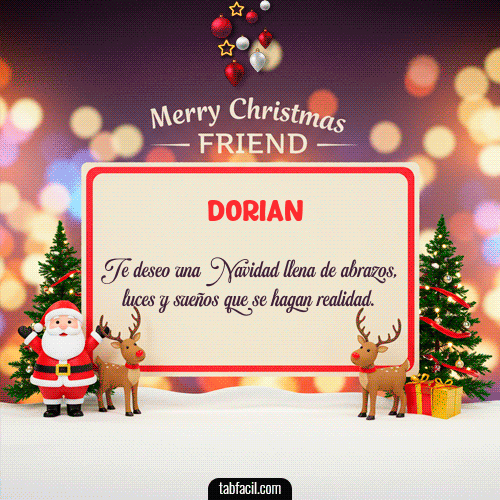 Feliz Navidad Dorian GIF