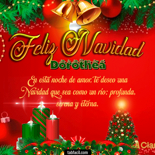 Feliz Navidad Dorothea GIF
